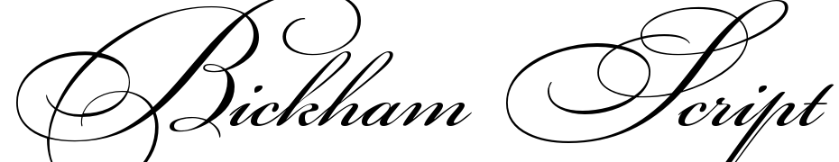 Bickham Script Two Yazı tipi ücretsiz indir